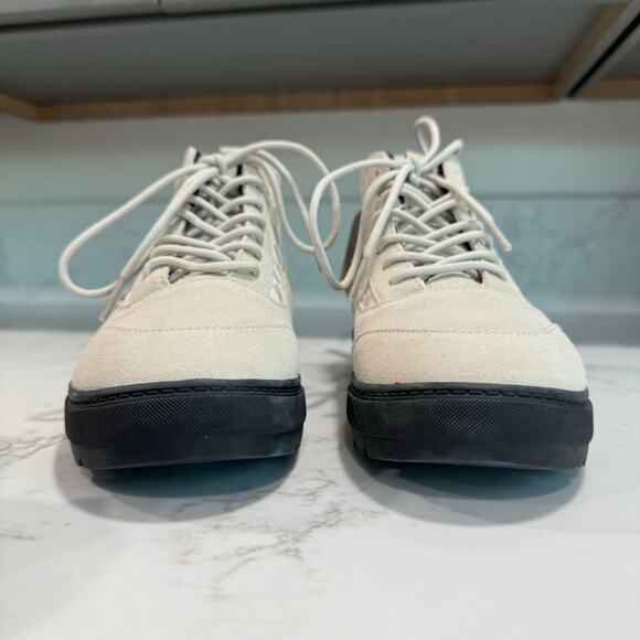 New Vans Colfax Boots Sneaker High Top Cream Checked Lace Up Sz EU 40 US 7.5 - Picture 4 of 7